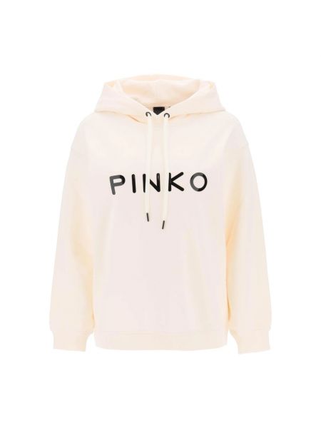 Bluza z kapturem bawełniana Pinko