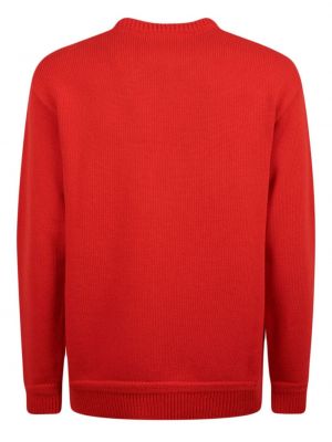 Sweter wełniany Bally czerwony