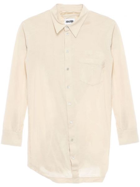 Asymetrická bavlnená košeľa Magliano biela