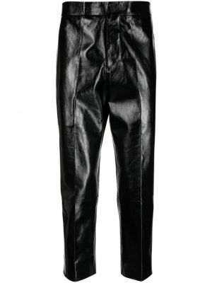 Pantalon en cuir Sapio noir