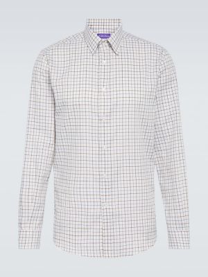 Kockovaná bavlnená košeľa Ralph Lauren Purple Label