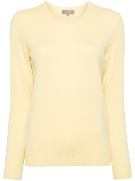 Кашмирен пуловер N.peal жълто