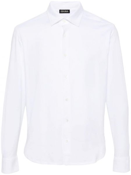 Medvilninė marškiniai Zegna balta