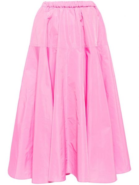 Plisovaná midi sukňa Patou ružová