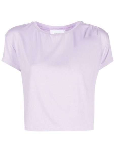 Camiseta de cuello redondo Marchesa Notte violeta