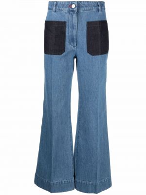 Jeans 7/8 Victoria Beckham blå