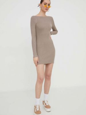 Uska mini haljina Abercrombie & Fitch smeđa
