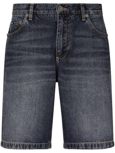 Bavlnené džínsové šortky Dolce & Gabbana Modrá