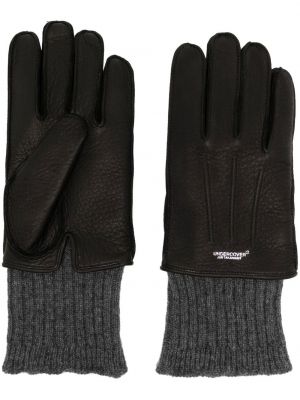 Kožené rukavice Undercover - čierna