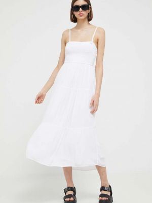 Midi haljina Hollister Co. bijela