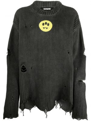 Distressed sweatshirt Barrow schwarz