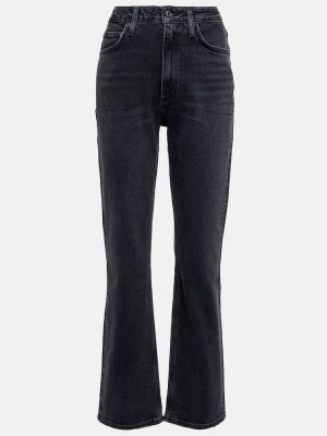 Bootcut džínsy s vysokým pásom Agolde čierna