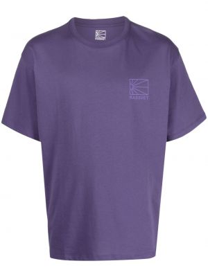 Bavlnené tričko s potlačou Paccbet fialová