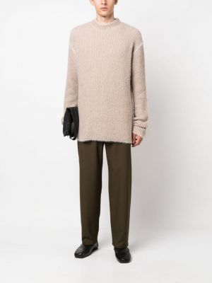 Dzianinowy sweter Uma Wang beżowy