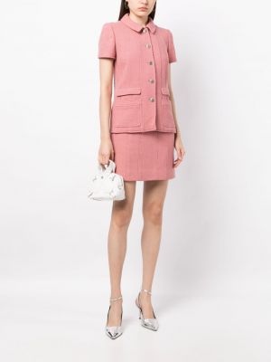 Tvídové sukně Chanel Pre-owned růžové