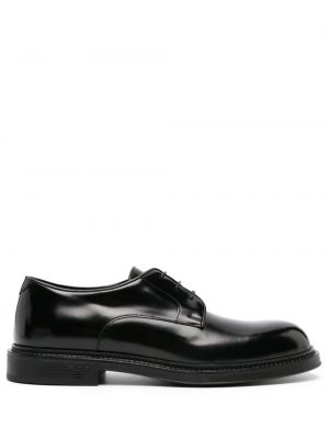 Обувки в стил дерби с връзки с дантела Emporio Armani черно