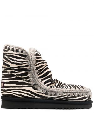 Členkové topánky s potlačou so vzorom zebry Mou