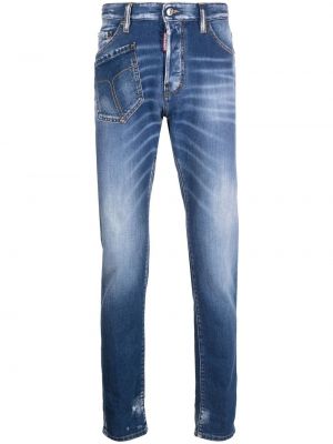 Nødlidende jeans med normal passform Dsquared2 blå