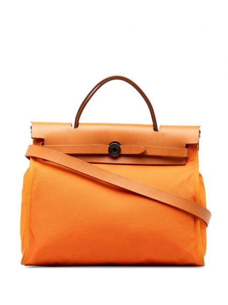 Torba za torbu s patentnim zatvaračem Hermès Pre-owned narančasta