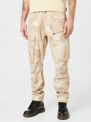 „cargo“ stiliaus kelnės su žvaigždės raštu G-star Raw smėlinė