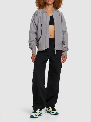 Bomber jakna Adidas By Stella Mccartney siva