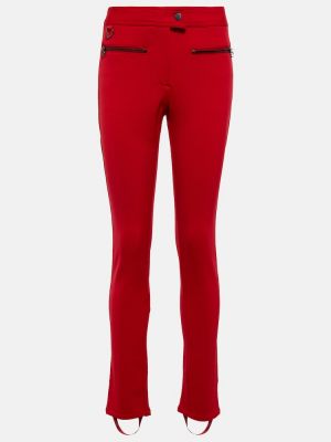 Pantaloni din nailon din viscoză sport Erin Snow - roșu