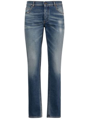 Jeans skinny slim fit slim fit di cotone Balmain blu