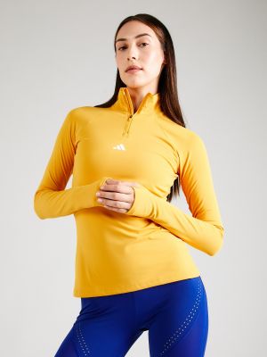 Marškinėliai ilgomis rankovėmis Adidas Performance geltona