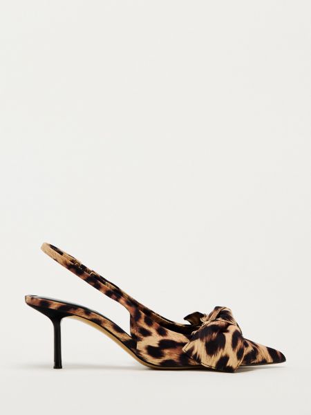 Леопардовые туфли на каблуке на высоком каблуке Zara