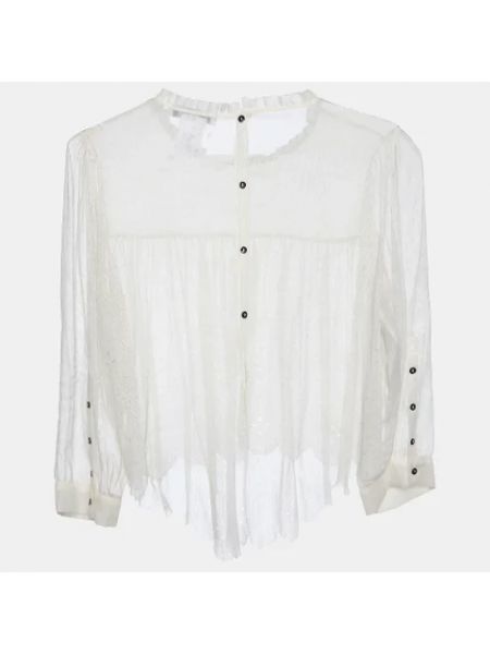 Blusa de seda Chloé Pre-owned blanco