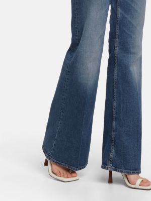 Bootcut džínsy s vysokým pásom Dorothee Schumacher modrá