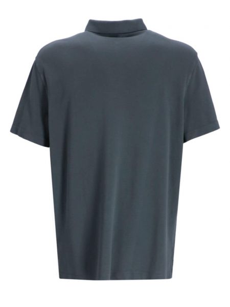 Raštuotas medvilninis polo marškinėliai Armani Exchange pilka