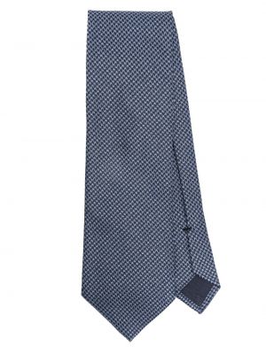 Cravate en soie à imprimé à motif géométrique Tom Ford
