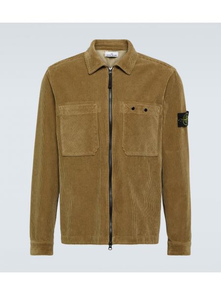 Bomull manchester jacka Stone Island brun