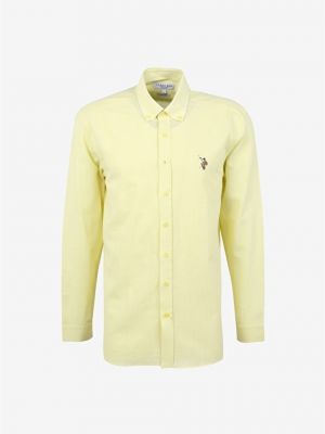 Рубашка на пуговицах с воротником на пуговицах U.s. Polo Assn. желтая