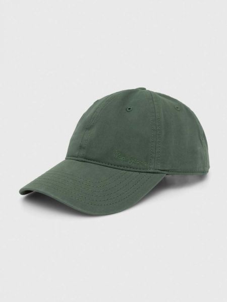 Pamučna kapa Pepe Jeans zelena