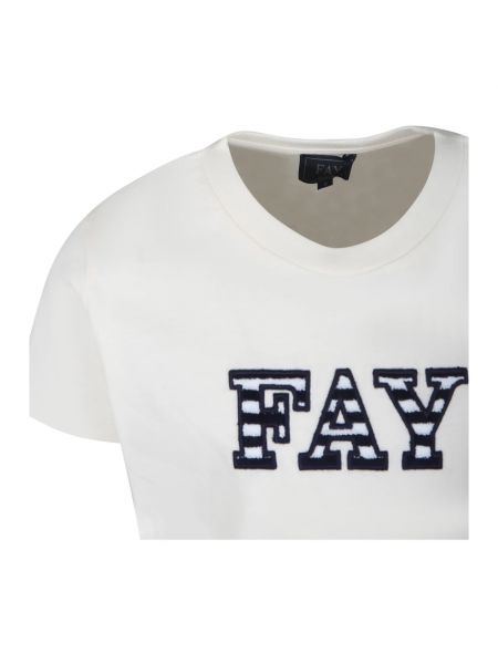 Camiseta de algodón Fay beige