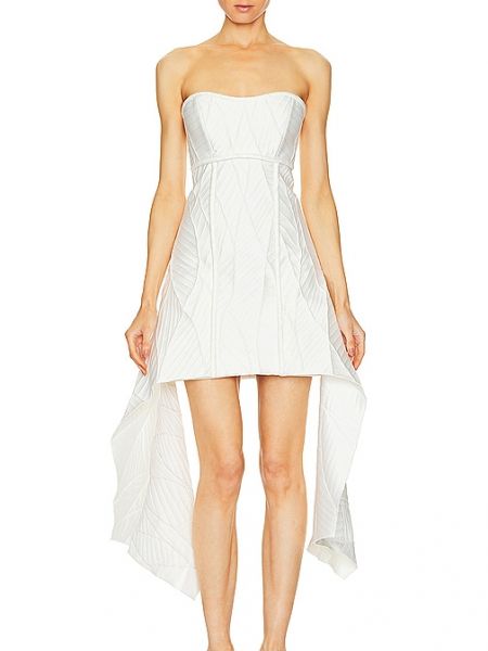 Mini vestido con perlas Alexis blanco