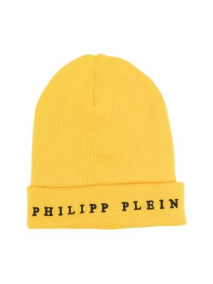 Żółta czapka Philipp Plein