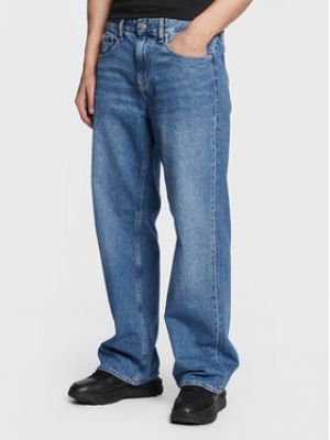 Jeans large Calvin Klein Jeans bleu