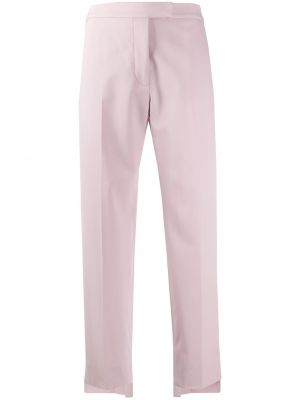 Pantalones rectos asimétricos Stella Mccartney rosa