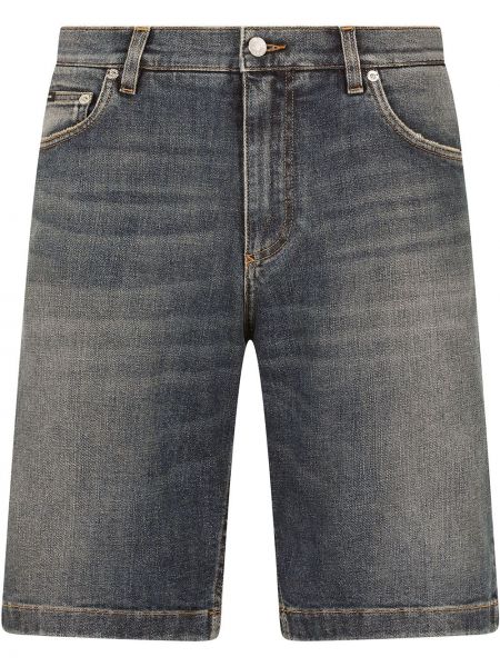 Kratke jeans hlače Dolce & Gabbana modra