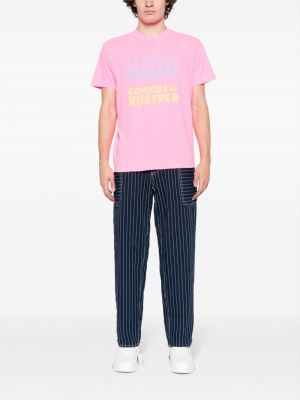 T-shirt aus baumwoll mit print Kidsuper pink