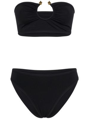 Bikini di nylon Bottega Veneta nero