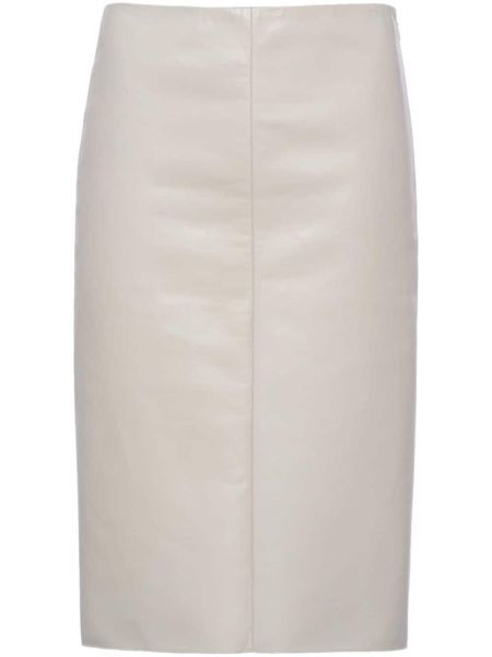 Suknja s prorezom Prada bijela
