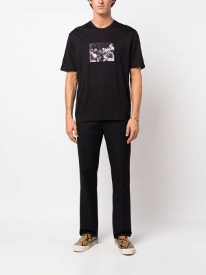 T-shirt aus baumwoll mit print Limitato schwarz