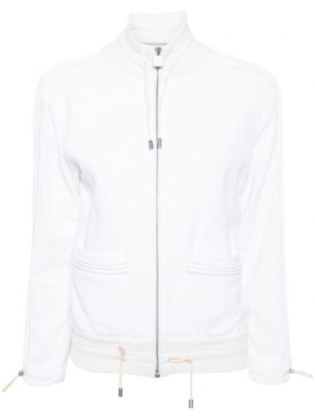 Lange jacke mit reißverschluss Chanel Pre-owned weiß