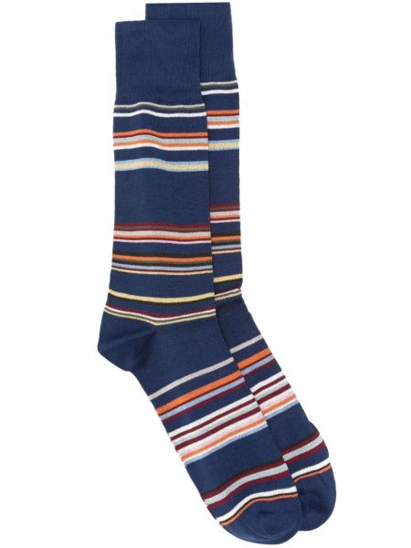 Чорапи на райета Paul Smith синьо
