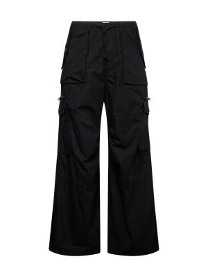 Pantaloni cu buzunare Weekday negru