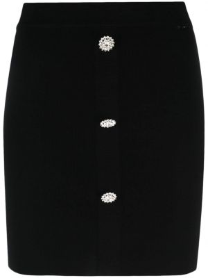Křišťálové mini sukně s knoflíky Liu Jo černé